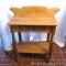 Nice little antique side table or wash stand with drawer is sturdy and in good condition. Measures