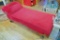 Antique fainting couch or chaise lounge is sturdy and in good condition overall. Measures approx.