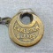 Cast brass Excelsior Six Lever padlock is 2-1/2