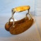 Antique food chopper or pastry blender has a nice smooth wooden handle. Blades are approx. 6