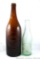 Large and small bottles from Park Falls Bottling Works, Park Falls, Wis. Largest is 12