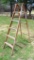 6 foot wooden step ladder.