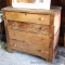 Chest of drawers has hand cut dovetailed drawers and measures 40