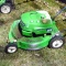 Older model Lawn Boy 21 push mower is for parts or repair. Family says it doesn't run.