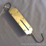 Landers No. 2 Improved Balance hanging scale was made in New York and weighs up to 50 pounds,