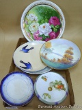 Hand painted and other plates from Germany, Austria, Dresden, others. Up to around 11