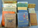 Collection of school books, antique and newer. Second Reader Illustrated; The Children's Own