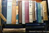 Nice collection of antique books. Titles include Frank vs Webster, In Peace & In War, A Fool's