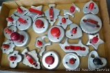 Lovely red handled cookie cutters up to 4