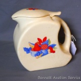 Universal Cambridge Calico Fruit pitcher with lid is in good condition with no chips or cracks
