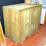 Solid pine storage cabinet is 4' x 2' x 40
