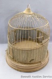 All metal bird cage is a little banged up, but still nifty. 14