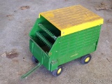 John Deere chopper box or silage trailer by Ertl. Main box is 8-1/2