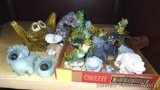 Nice collection of frog yard and garden pieces. Largest is 13
