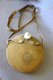 Vintage Boy Scout canteen with cotton cover and strap. Measures 8