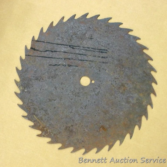 Circular saw blade is 17-1/2" diameter.