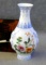 Very fragile hand painted bud vase with padded storage box. Vase is 5-3/4