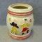 Red Wing Dancing Peasants cookie jar is in good condition with no chips or cracks noted, missing