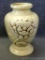 Red Wing magnolia pattern footed vase stands 7-3/4