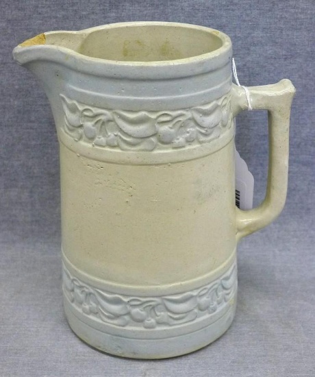 Red Wing Cherry Band pitcher stands 8-1/2" tall and is in overall good condition with one chip noted