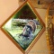 Show Time turkey themed Miller High Life beer mirror has some scratches noted on frame. Measures