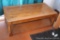 Nice oak coffee table is approx 44