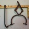 Homemade hand logging tongs, opens up to 10-1/2