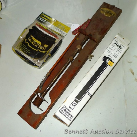 Jiffy 12" shaft extension for a power ice auger, new in box. Antique Muskie Bill's Fish Slayer tip