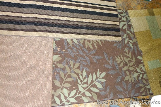 Four assorted rugs, largest is approx 42"x 62"