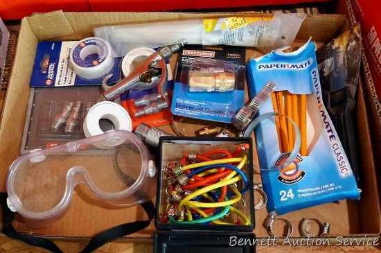 Assortment of air fittings, air chucks including Craftsman and more.