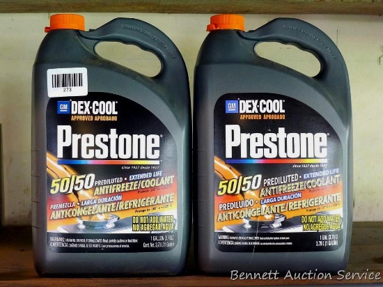No shipping. Prestone 50/50 antifreeze/coolant, both are partial.