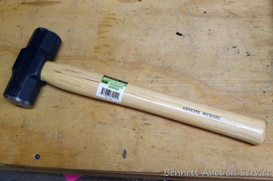Pittsburg 4 lb. engineer's hammer with hickory handle 15-1/2" long. Appears to be new.