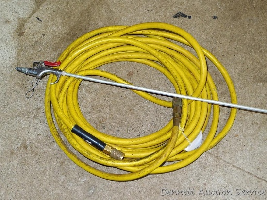 Air hose approx. 25' long with air blower end.