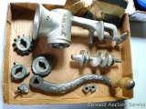 Universal No. 2 meat grinder. Body is approx. 9