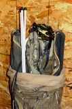 Primos double bow blind. Owner has rods included, may be broken. Did not set it up.