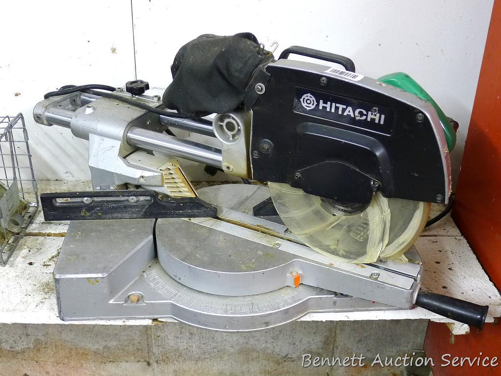Hitachi c8fb slide compound miter saw deals