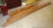 Two cedar fence rails and one post. Rails are approx. 10' long.