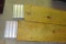 Heavy duty treated 2x10 load ramps are about 8' long.