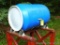 Tumbling compost bin with stand comes with some compost. 3' wide.