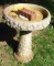 Cast bird bath is 27