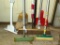 USA flag; push broom with 18