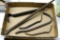 Metal pry bar; brake adjusting tools; crow bar. Longest is 20