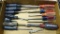 Craftsman and Master Mechanic screw drivers, includes flat blade, Phillips and Torque tip.