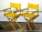 Two fold up directors chairs 21