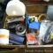 Wire pulling snake; tape gun; conduit lock nuts 2