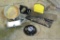 Miter box and saw; 6