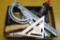 Panel carrier; door shims; chalk line & chalk; carpenter square and more.