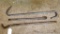 Tire irons and large meat hook 23