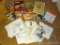 Box of restoration and table saw secrets; magazines for woodworking; templates and more.