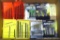 Metal drill bits; AAA, AA rechargeable solar landscape batteries, appear NIP.